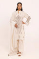 3 Piece Unstitched Embroidered Jacquard Suit With Zari Paper Cotton Dupatta
