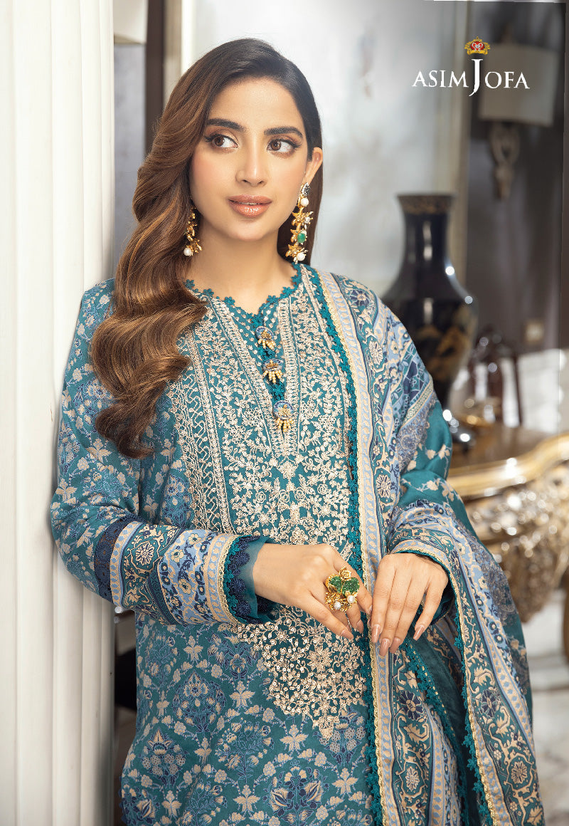 AJAI-28 EMBROIDERED CAMBRIC 3 PCS