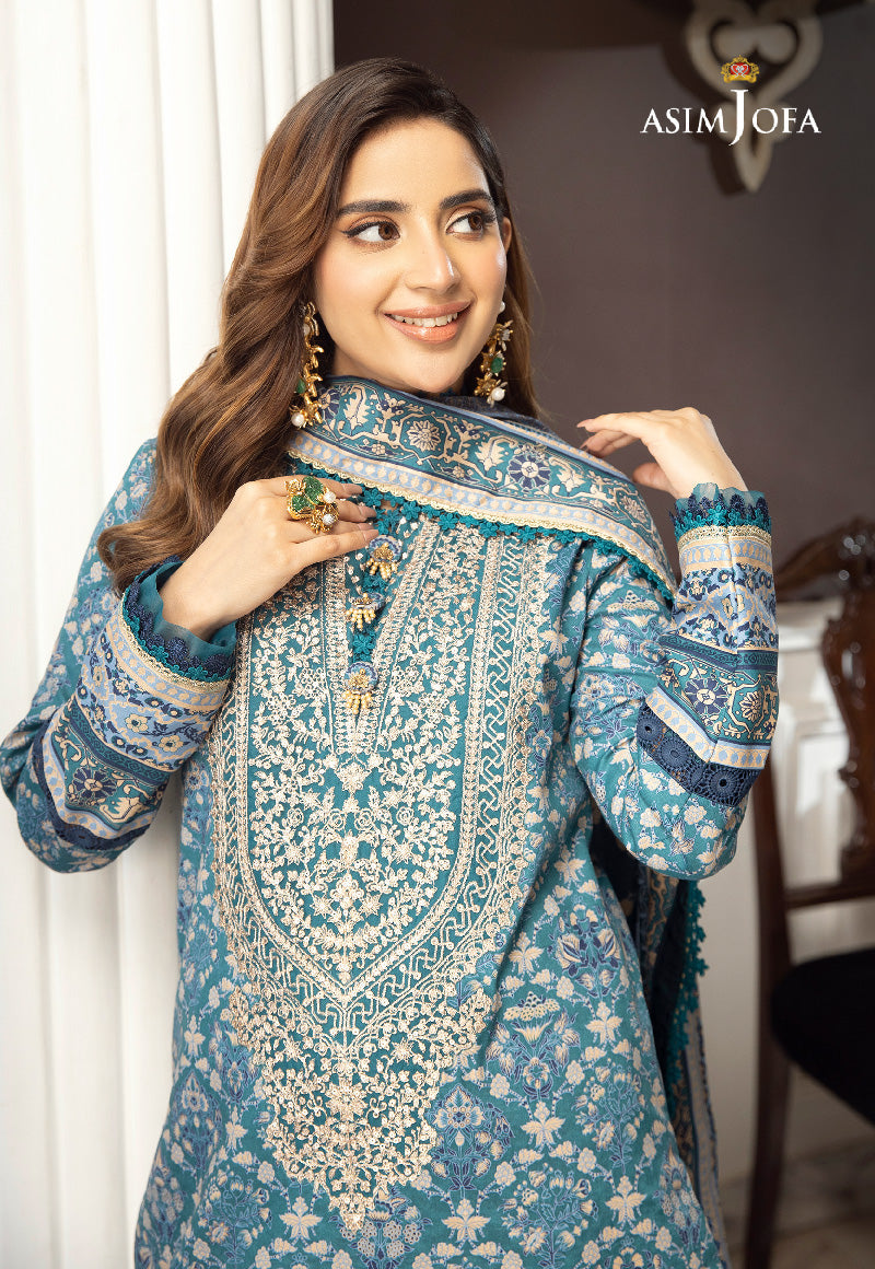 AJAI-28 EMBROIDERED CAMBRIC 3 PCS