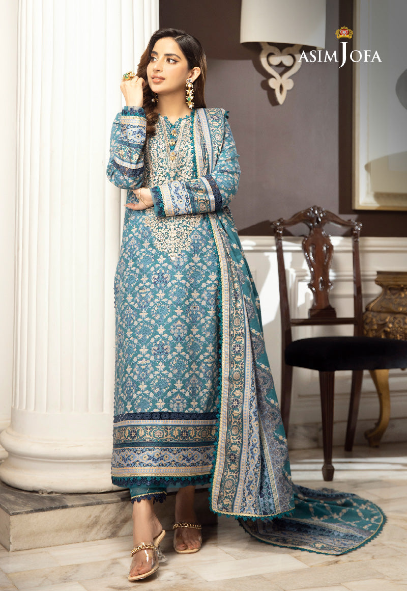 AJAI-28 EMBROIDERED CAMBRIC 3 PCS