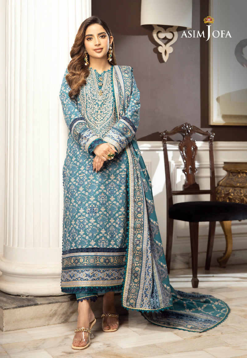 AJAI-28 EMBROIDERED CAMBRIC 3 PCS