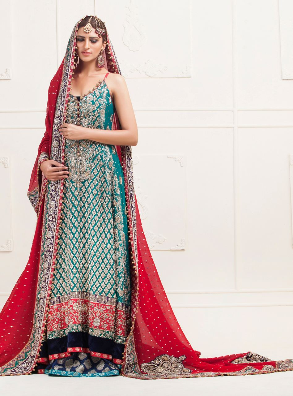Turquoise Spaghetti Strapped Dress