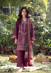 AJMUB-02 Embroidered Cambric Unstitched 3 Pcs