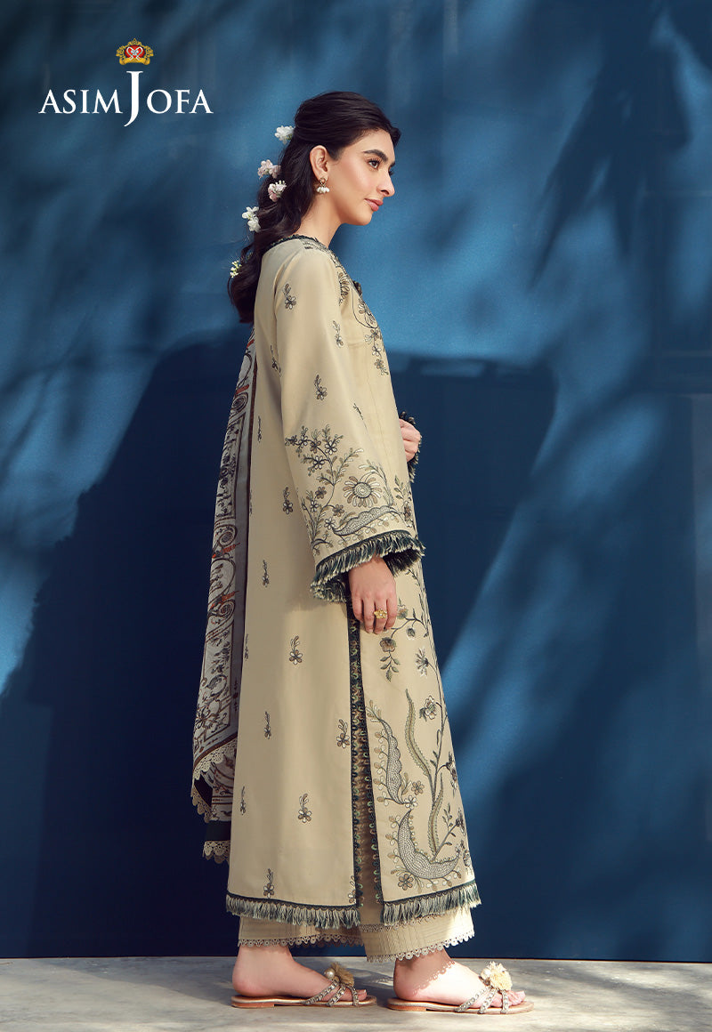 AJMUB-03 Embroidered Cambric Stitched 3 Pcs