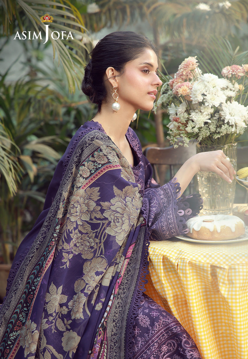 AJMUB-05 Embroidered Cambric Stitched 3 Pcs