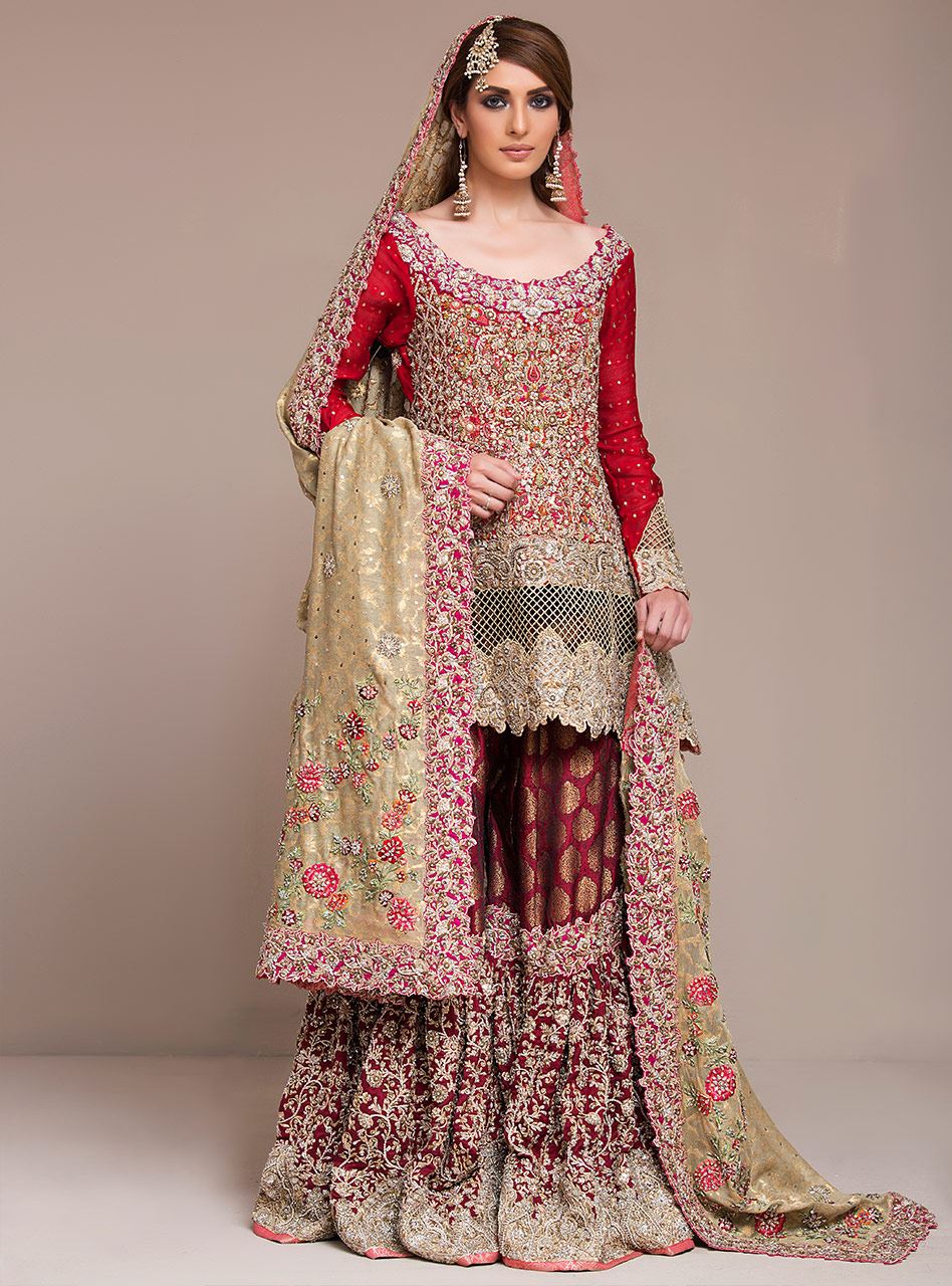Red And Maroon Bridal