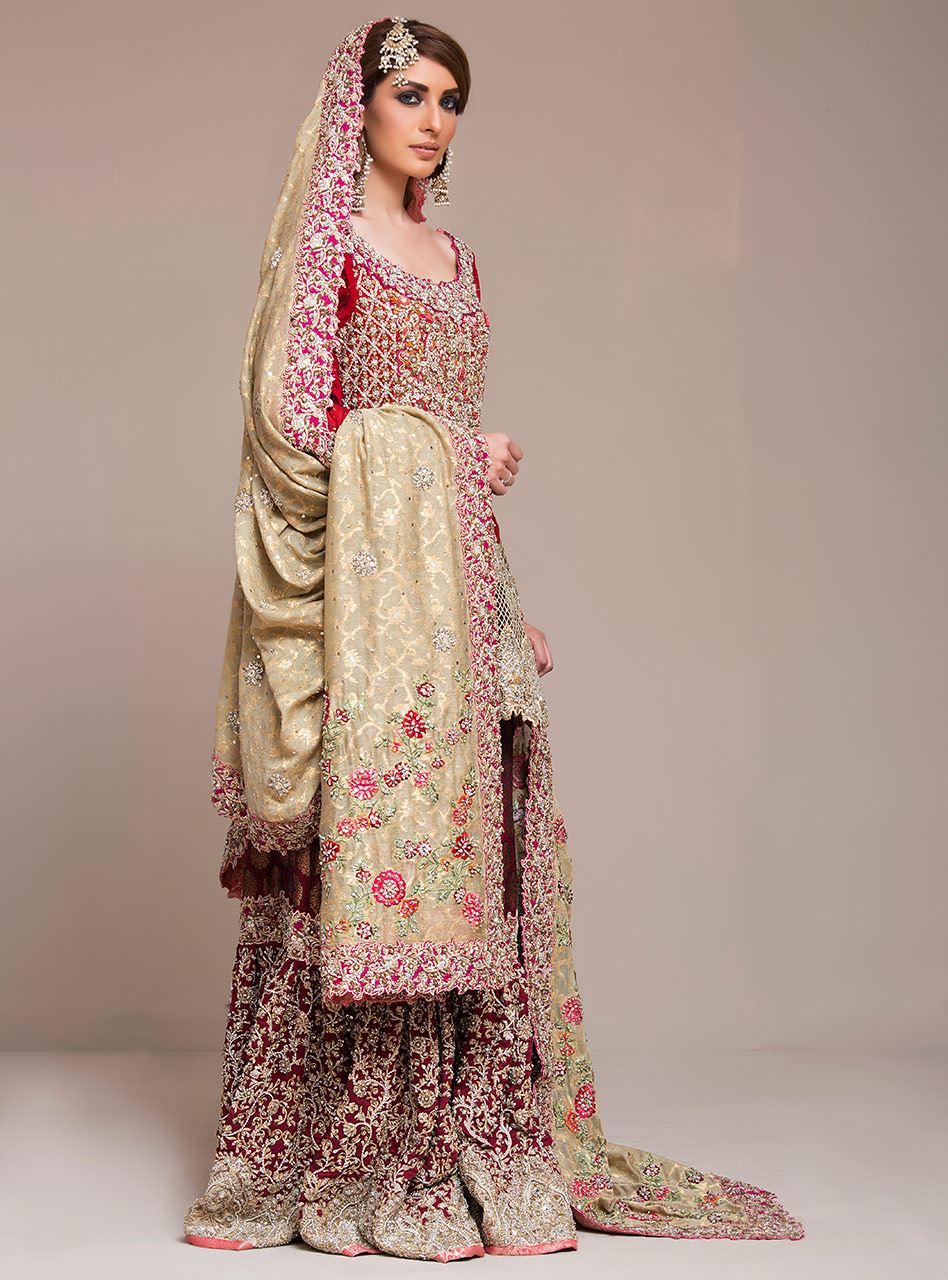 Red And Maroon Bridal
