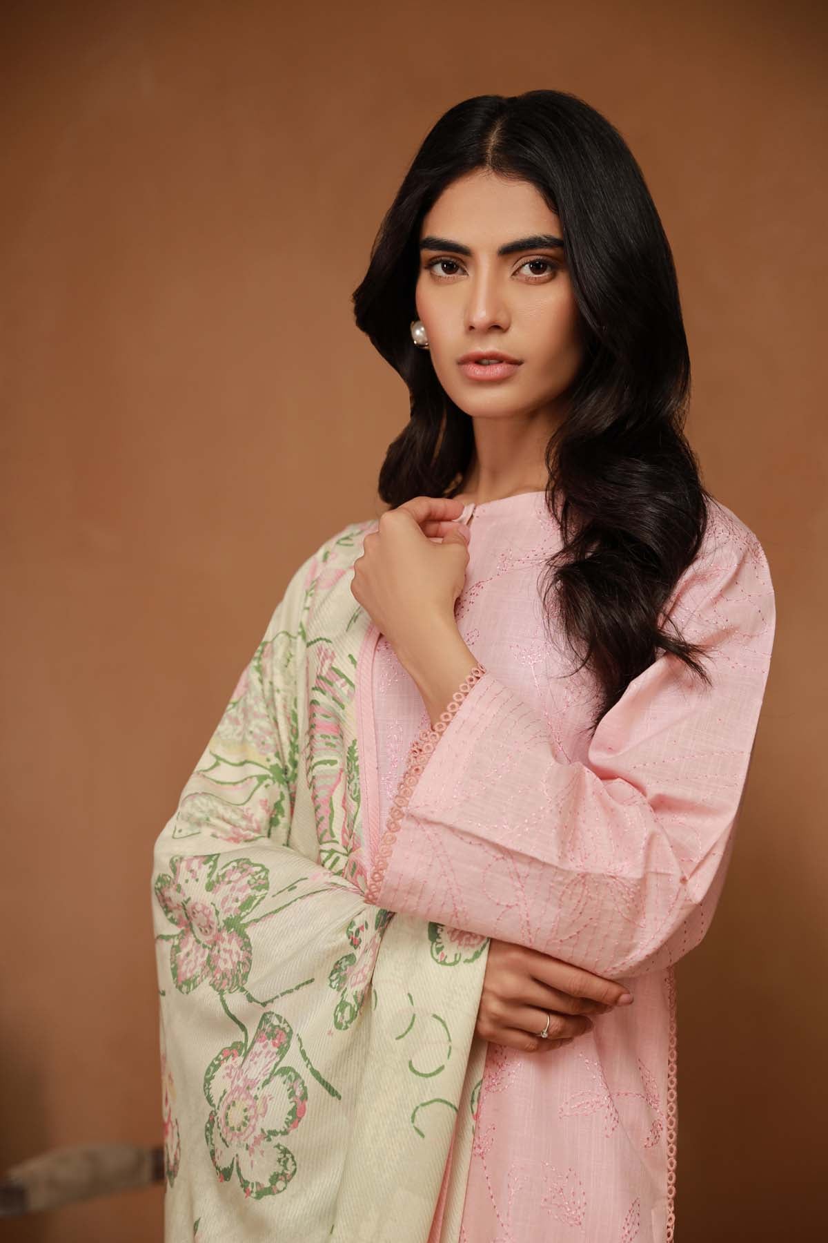Embroidered Masoori Fabric (1Pc) | LF-923