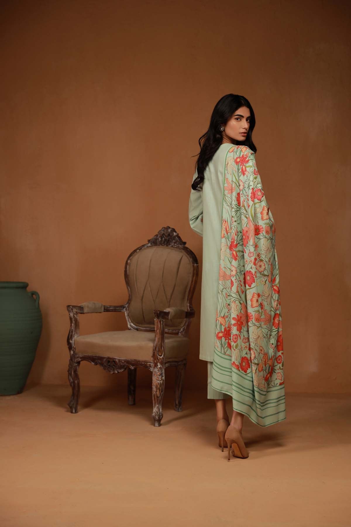 Embroidered Net Fabric (2Pcs) | LF-902