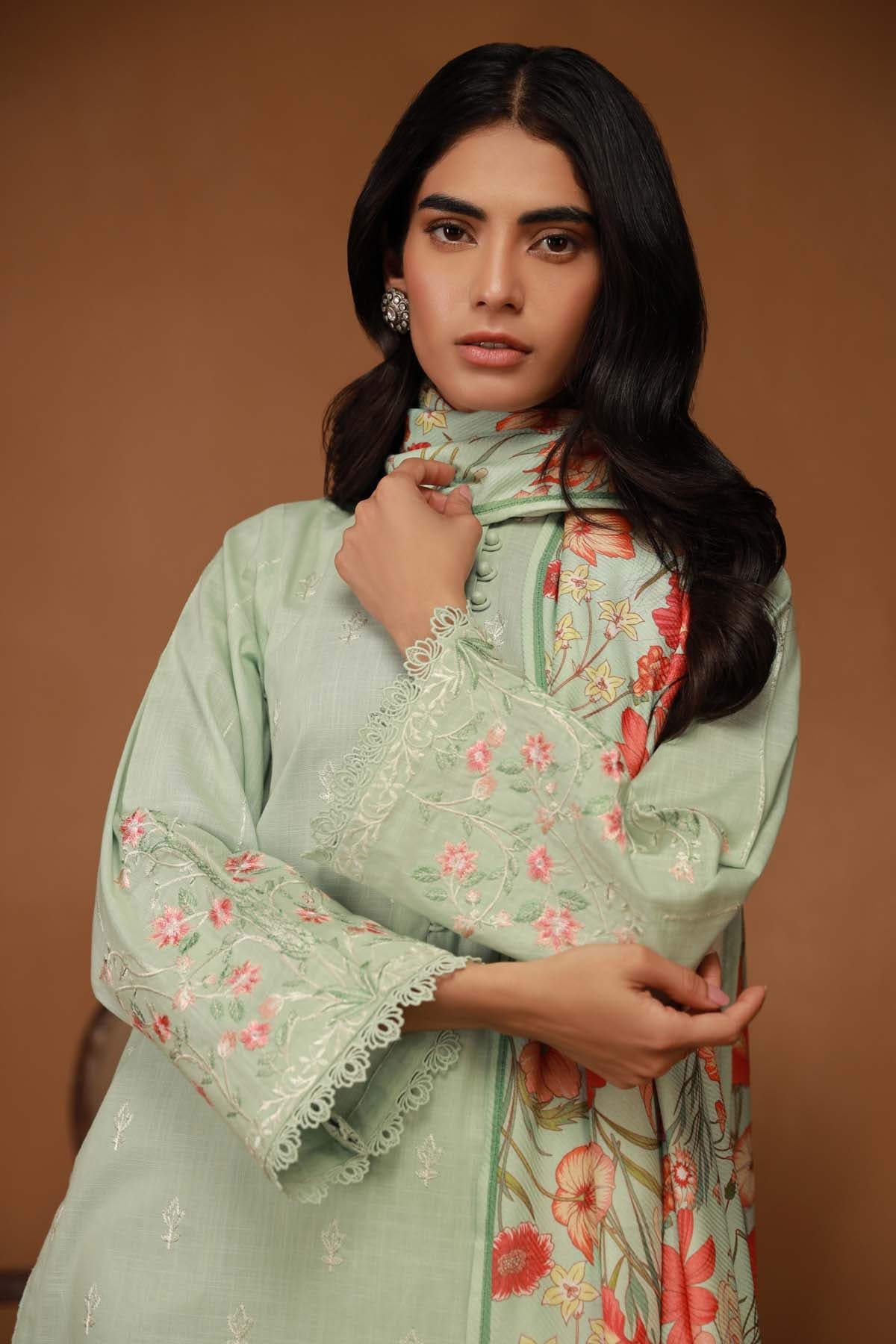 Embroidered Net Fabric (2Pcs) | LF-902