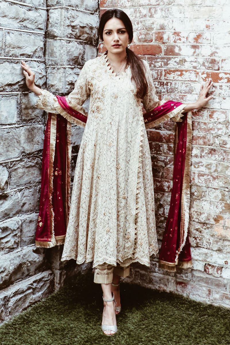 Chikankari Angarkha