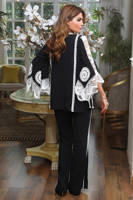 Black and white jacket set
