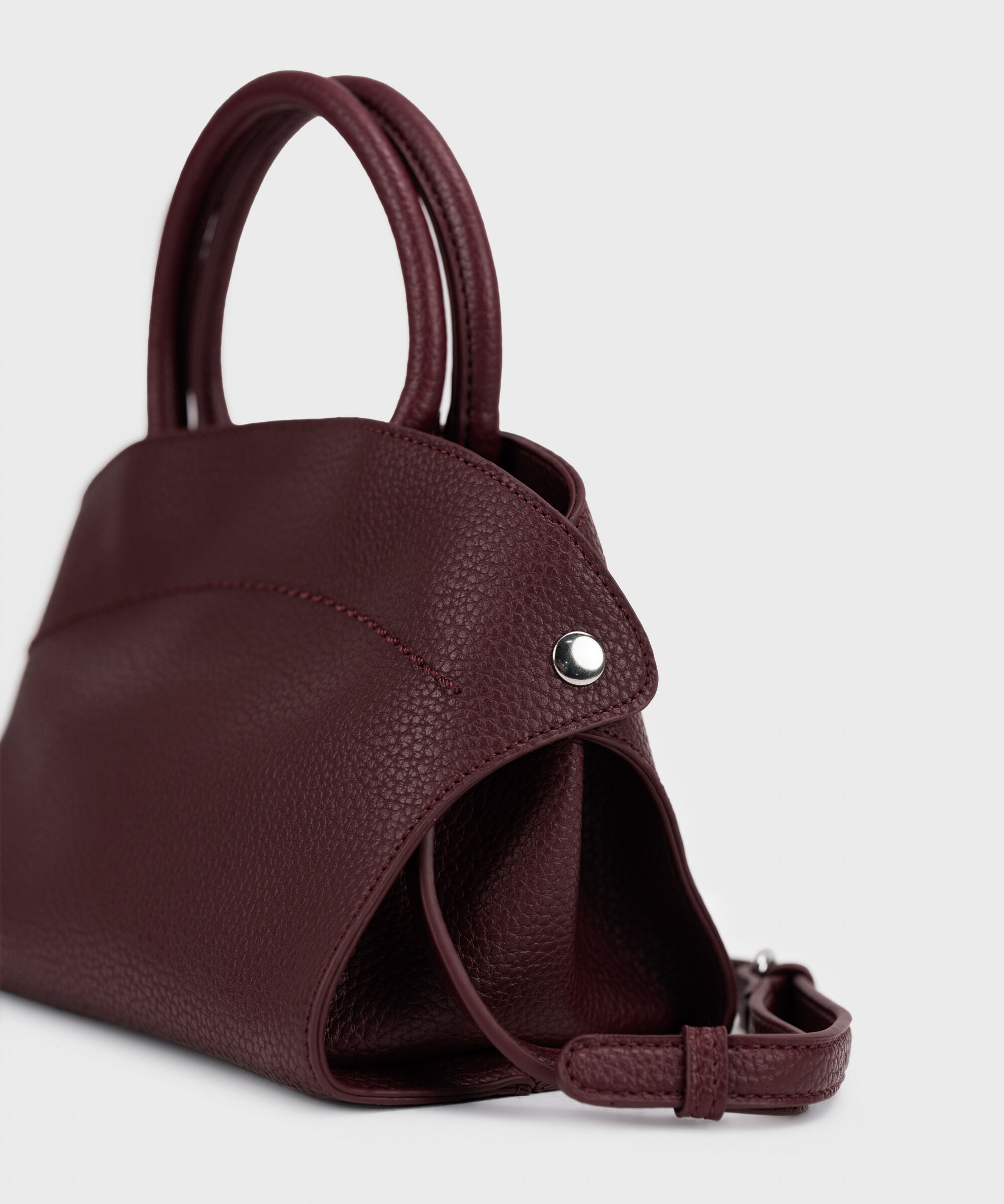 Burgundy Top Handle Bag