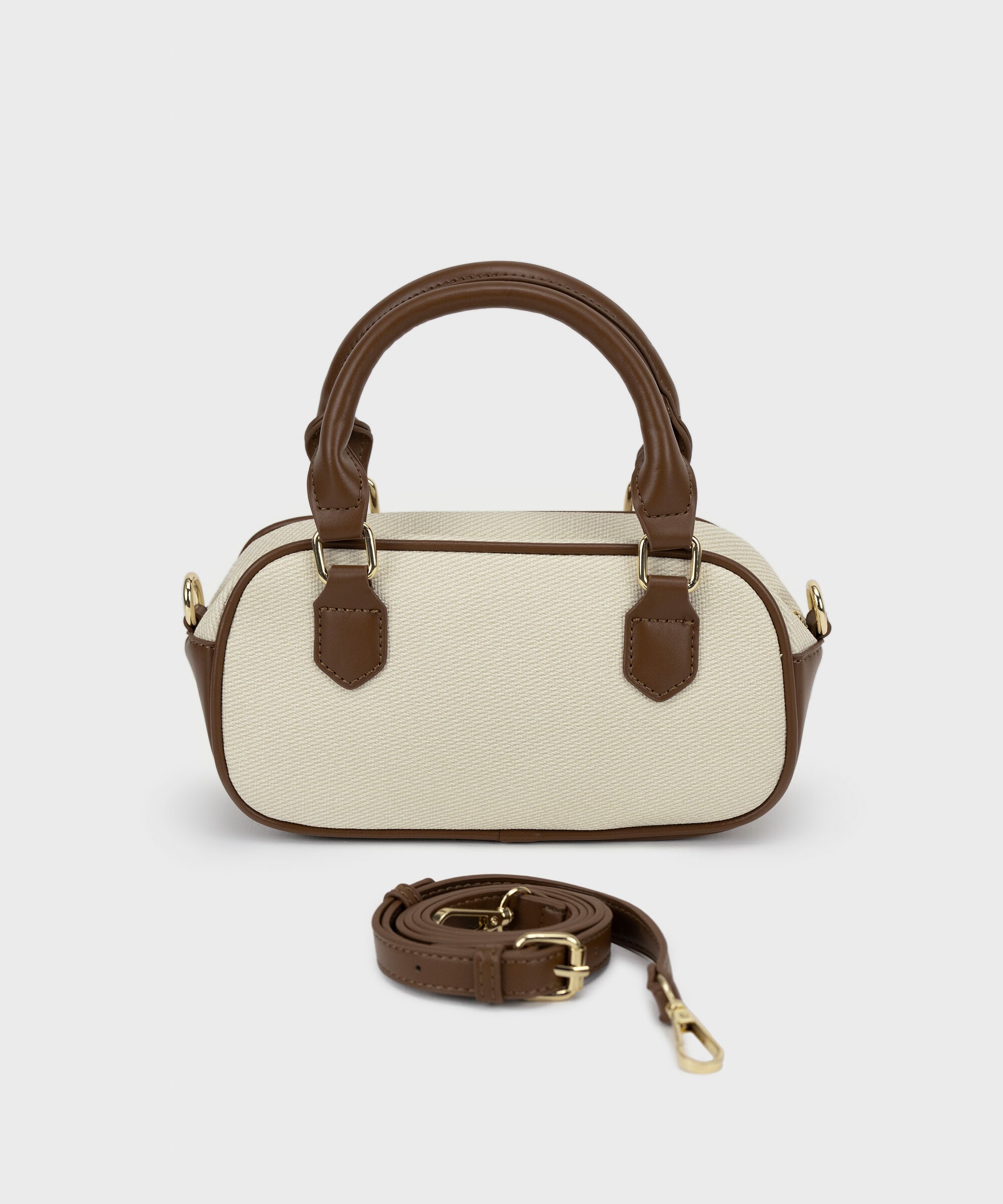 Two Tone Top Handle Bag
