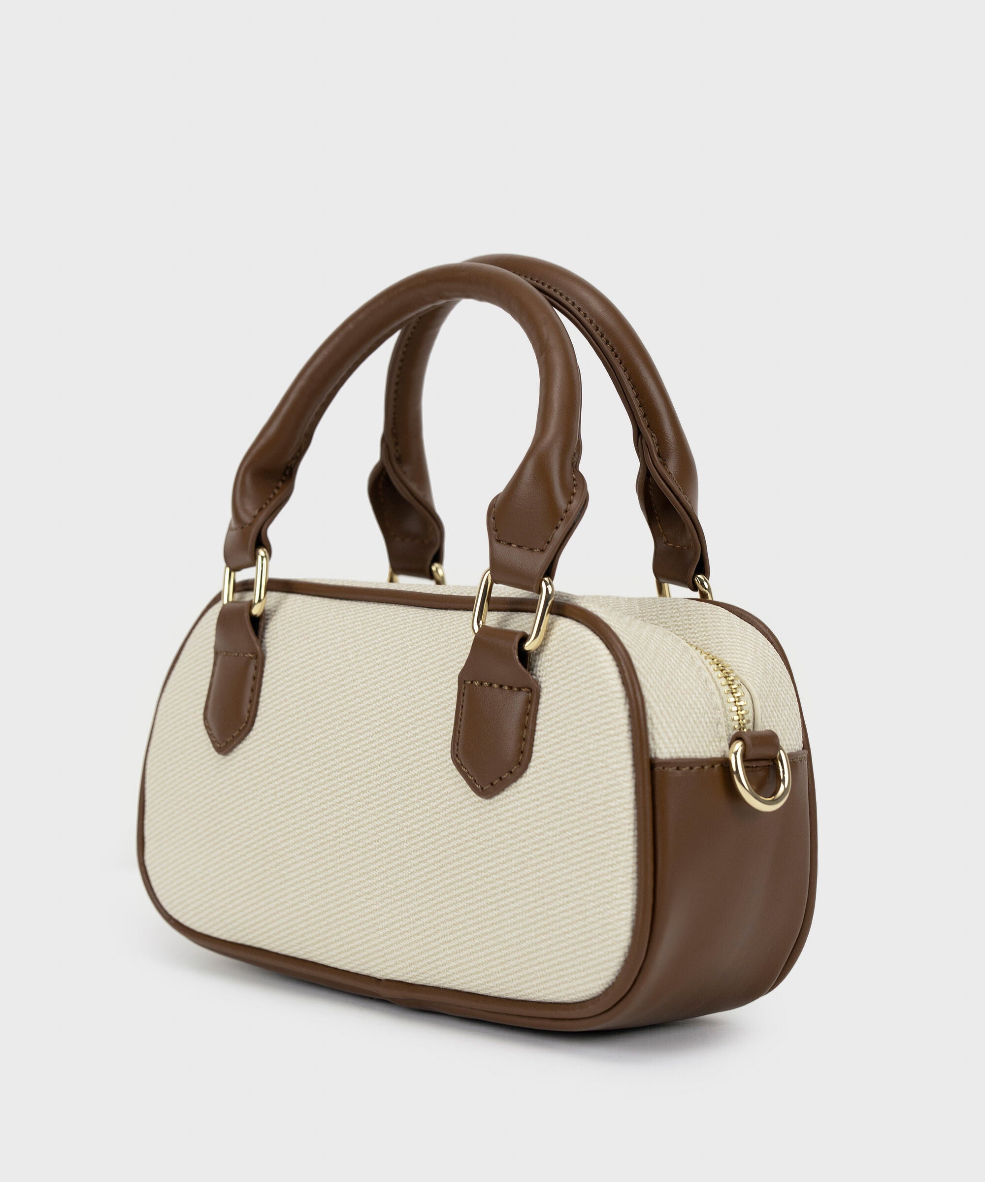 Two Tone Top Handle Bag
