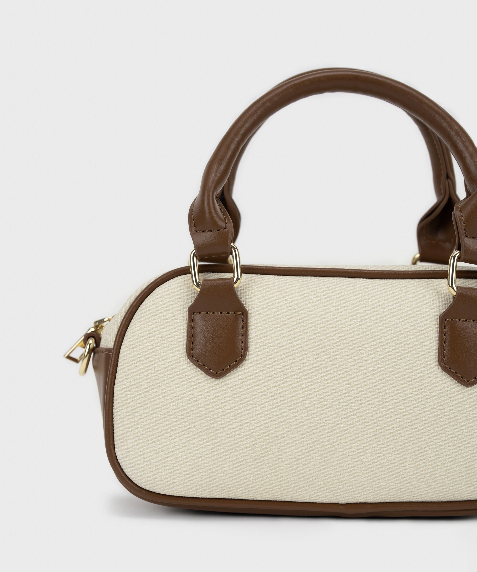 Two Tone Top Handle Bag