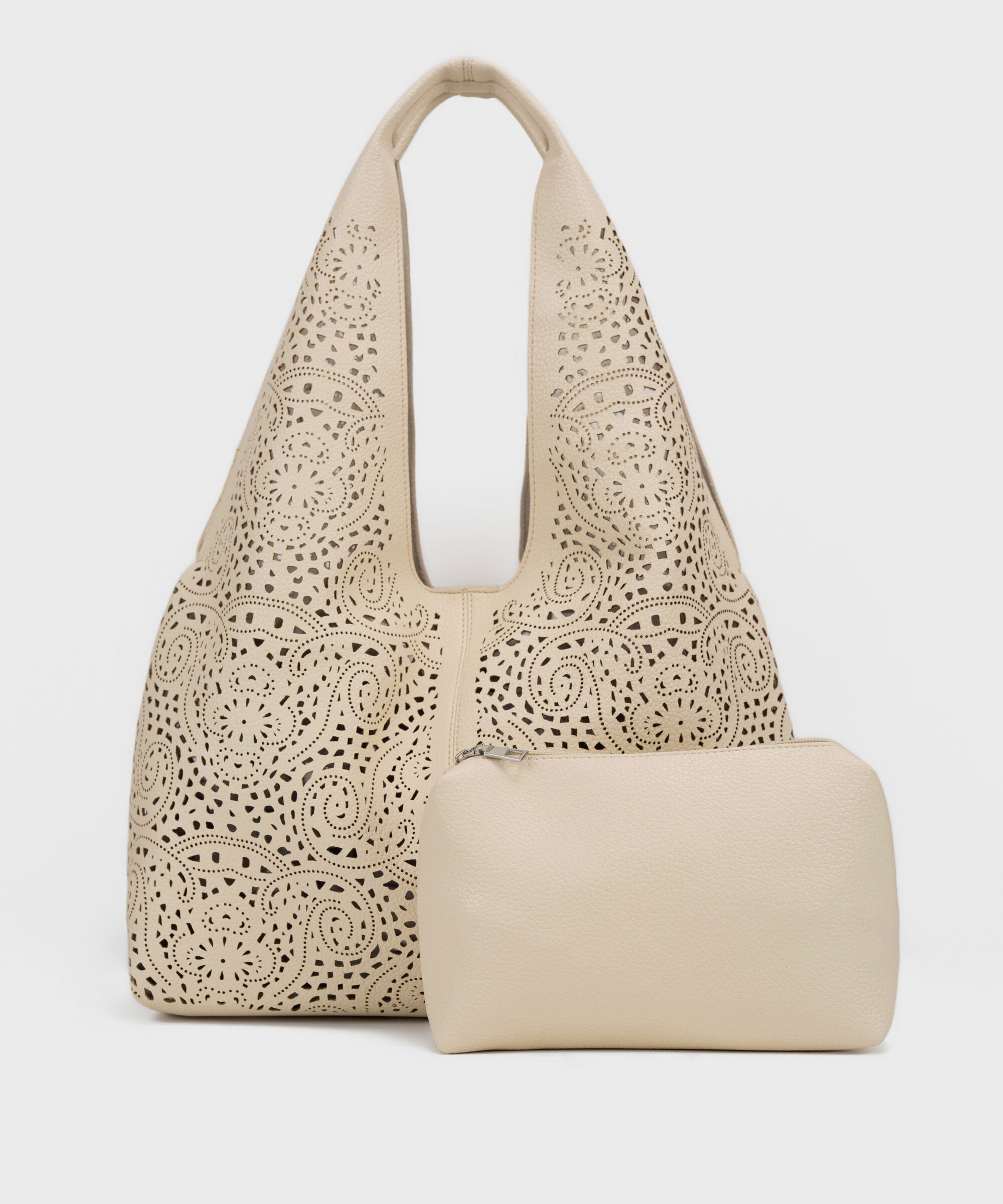 Beige Tote Bag