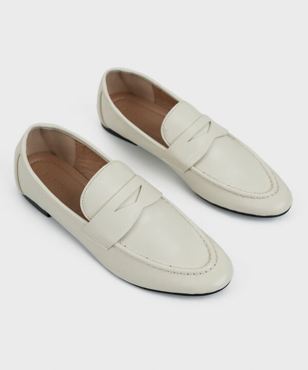 OFF WHITE PENNY LOAFERS