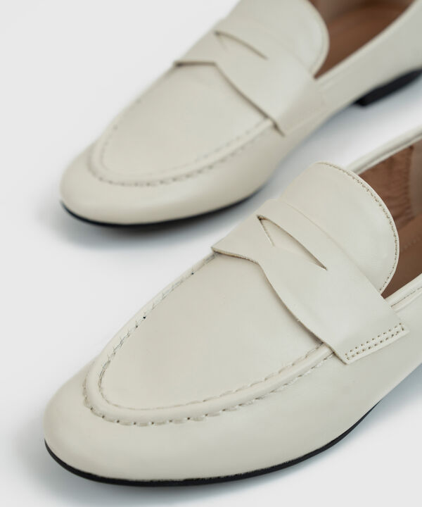 OFF WHITE PENNY LOAFERS