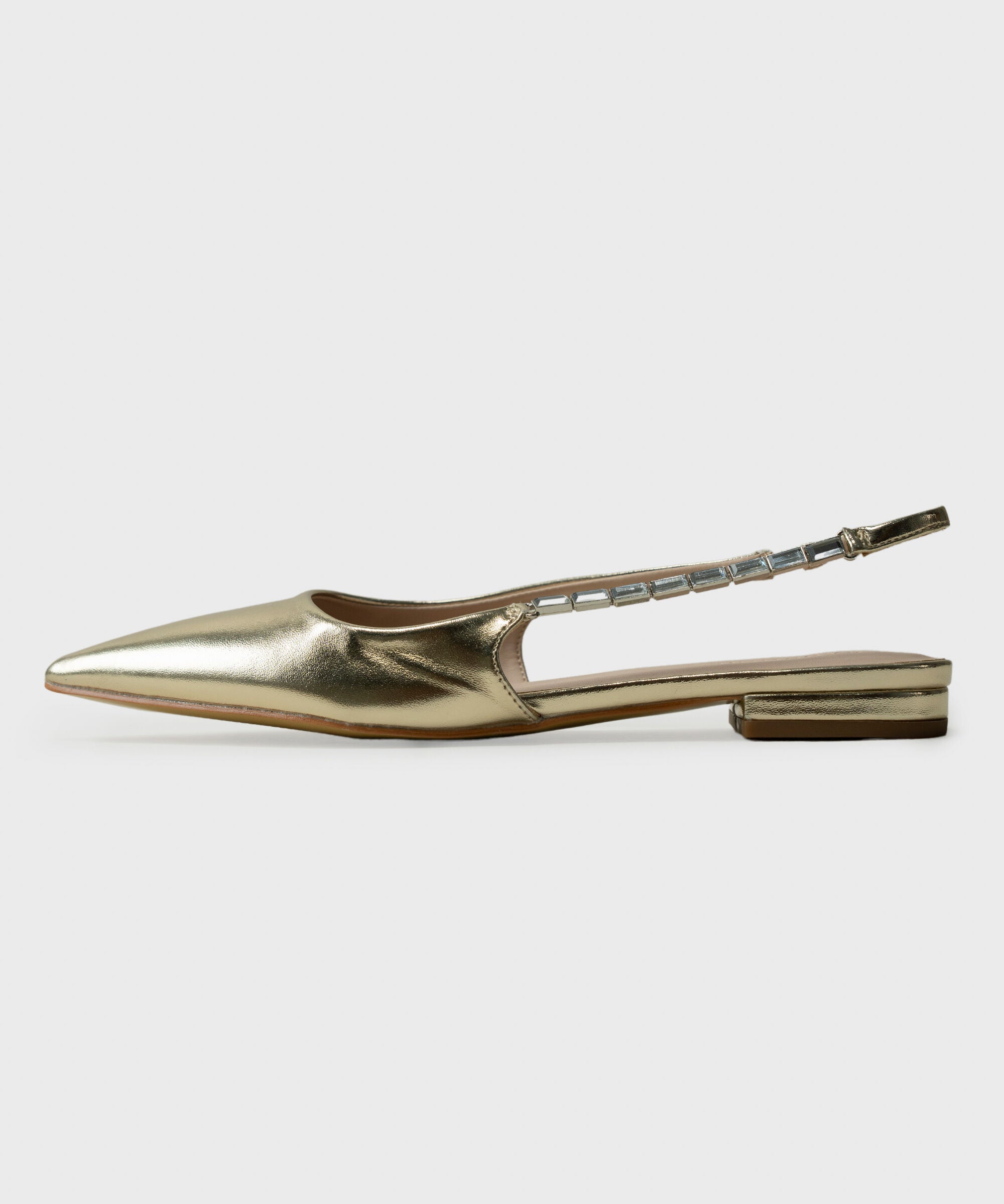 Gold Slingback Heels