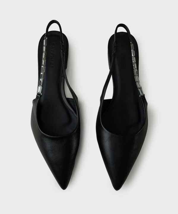 Black Slingback Flats