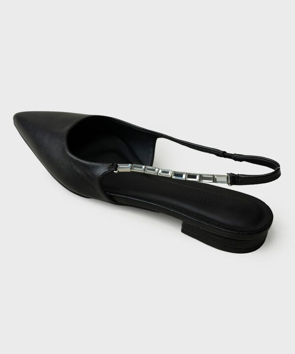 Black Slingback Flats