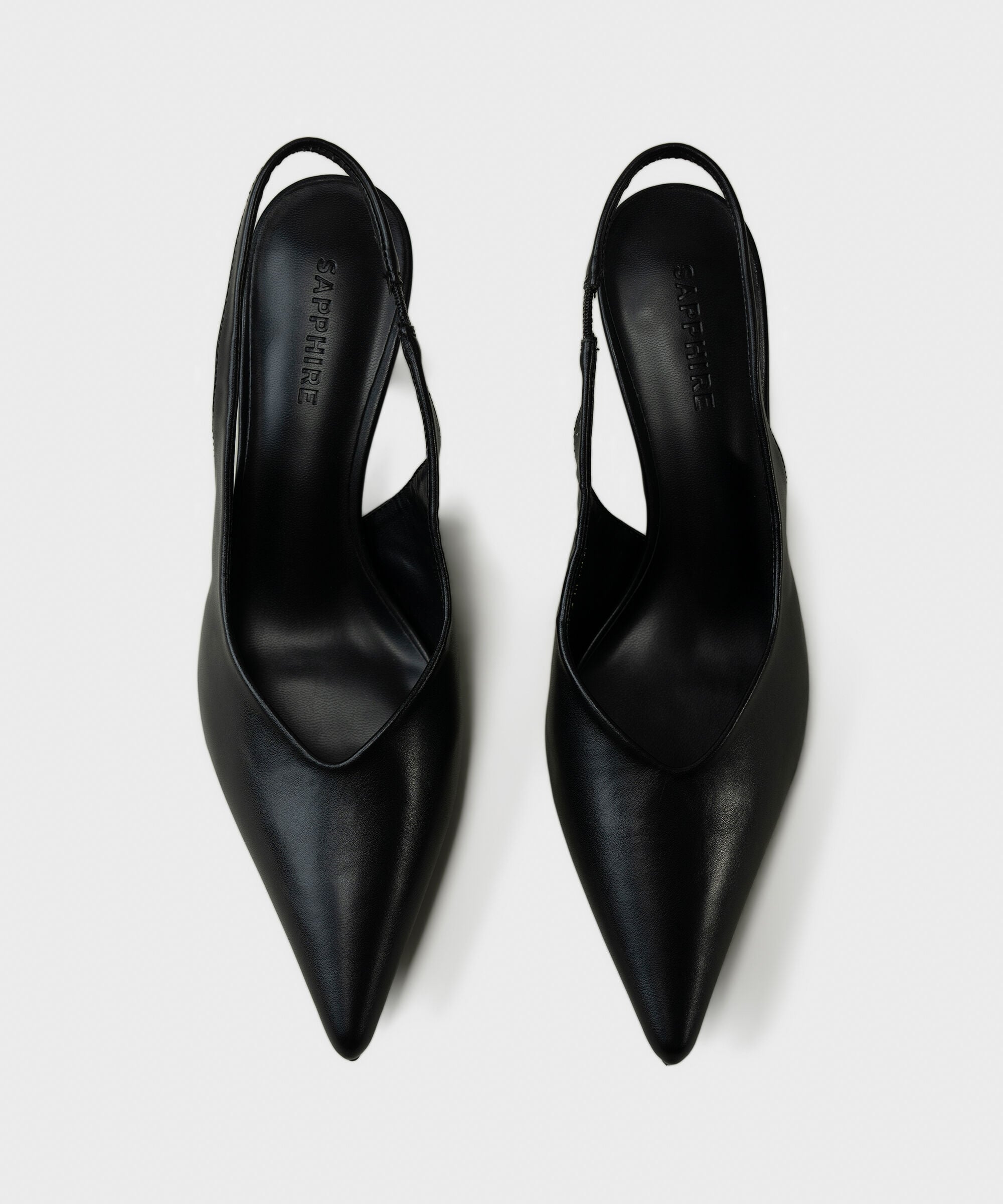 Black Slingback Heels 0000SL260018