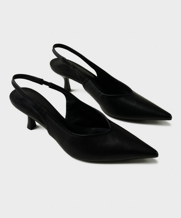 Black Slingback Heels
