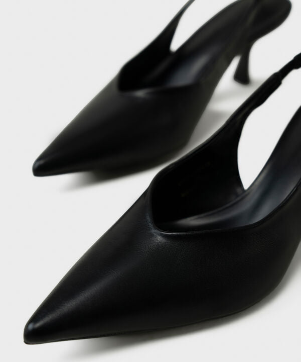 Black Slingback Heels