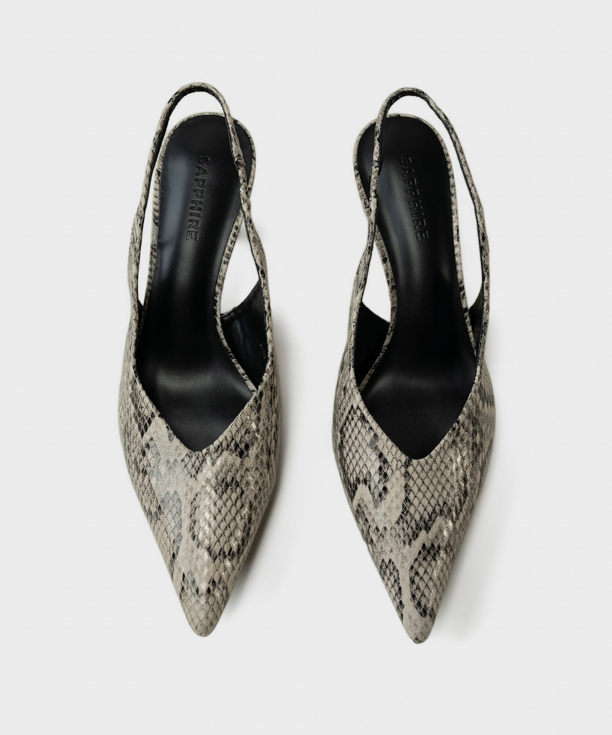 Snake Print Slingback Heels 0000SL260019