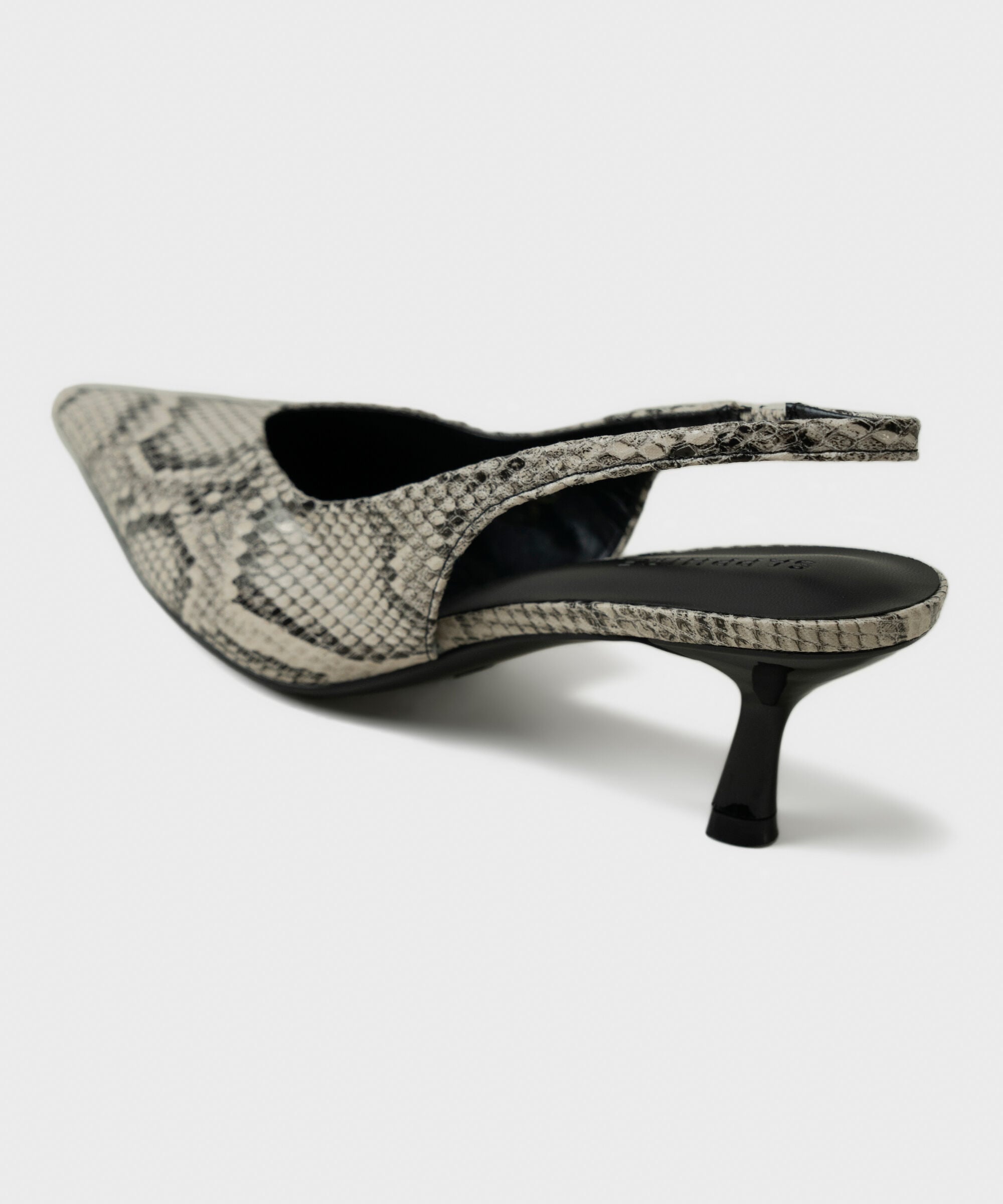 Women's Snake Print Slingback Heels