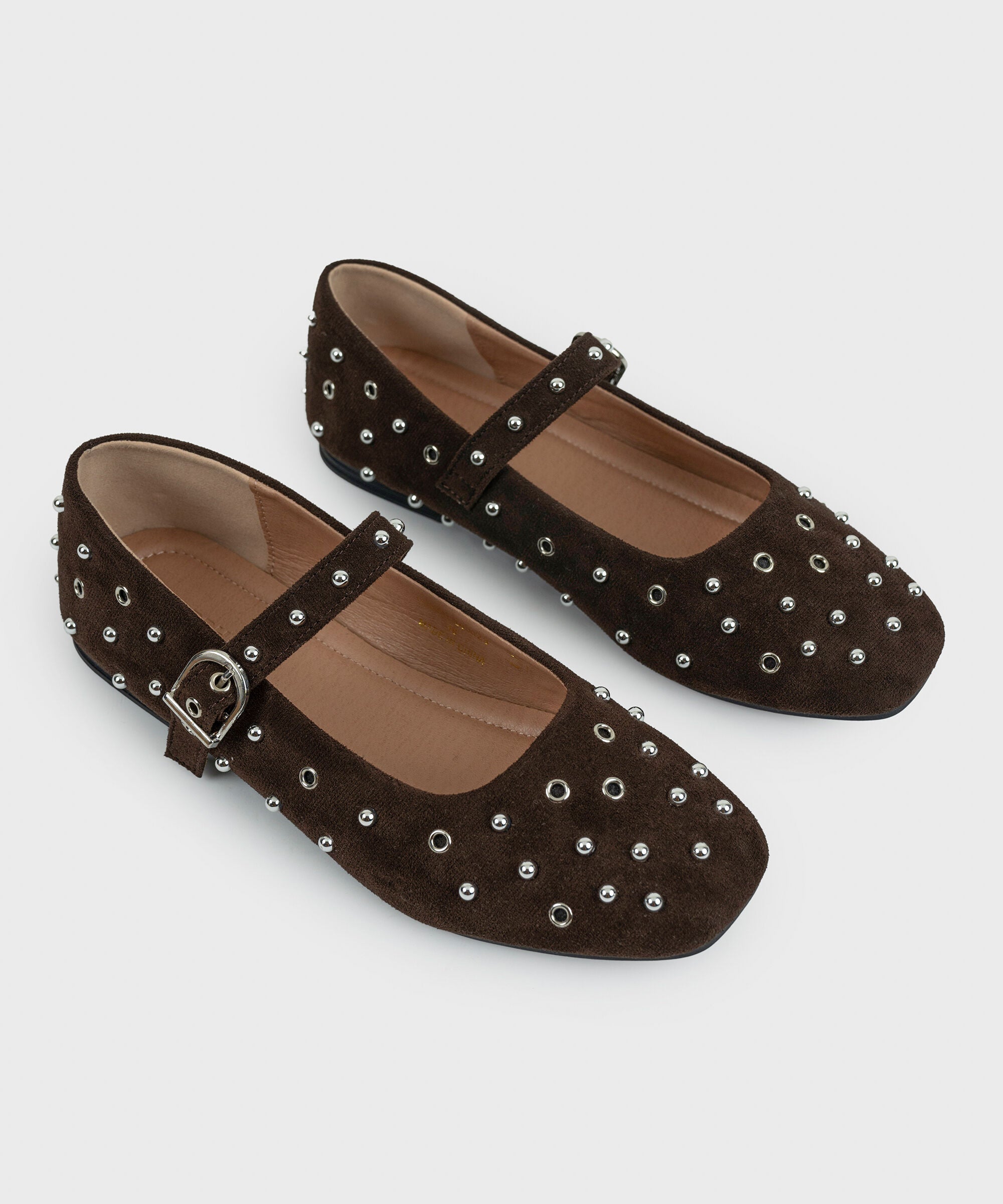 STUDDED BALLERINA FLATS 0000SL260023