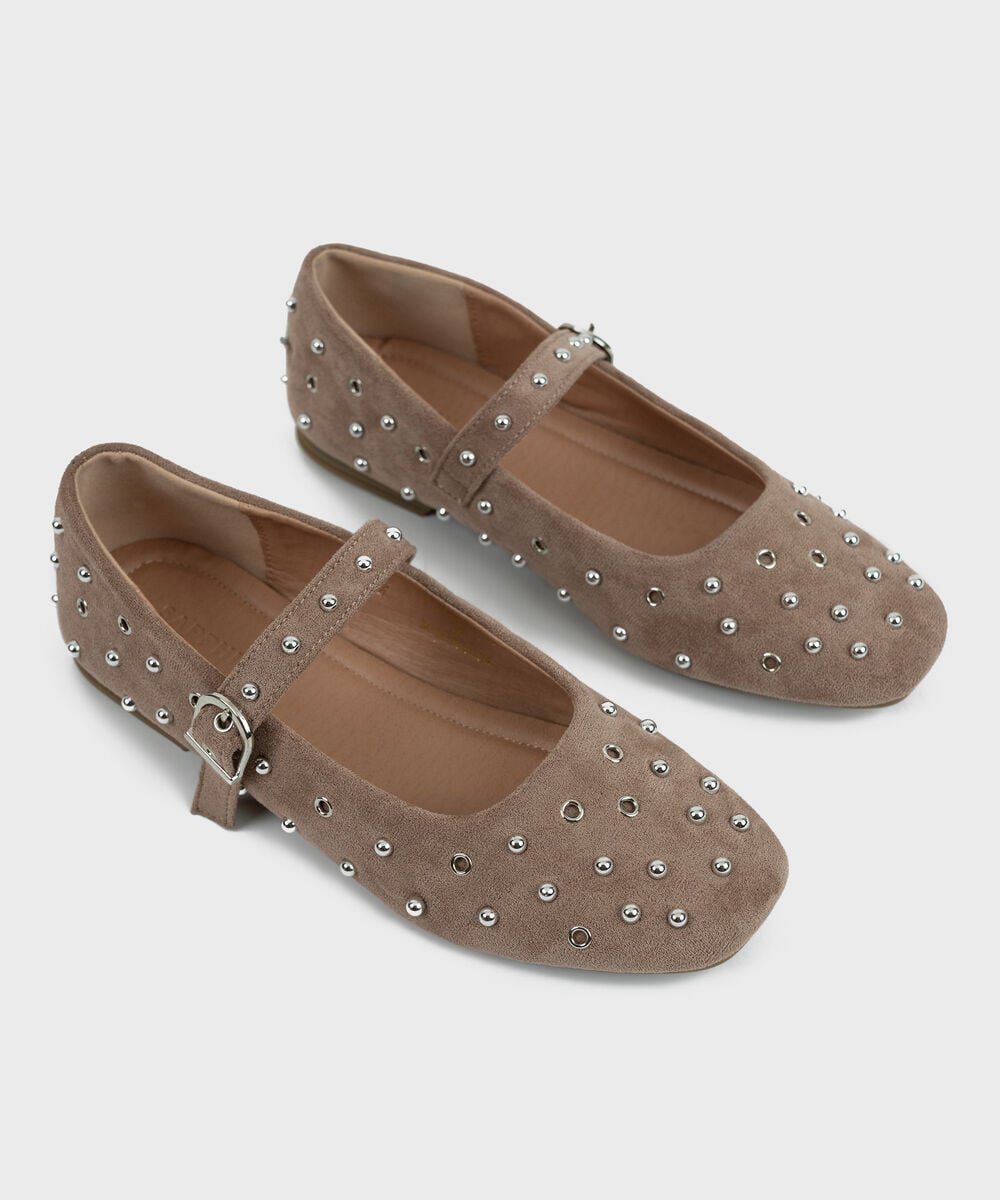 STUDDED BALLERINA FLATS 0000SL260032