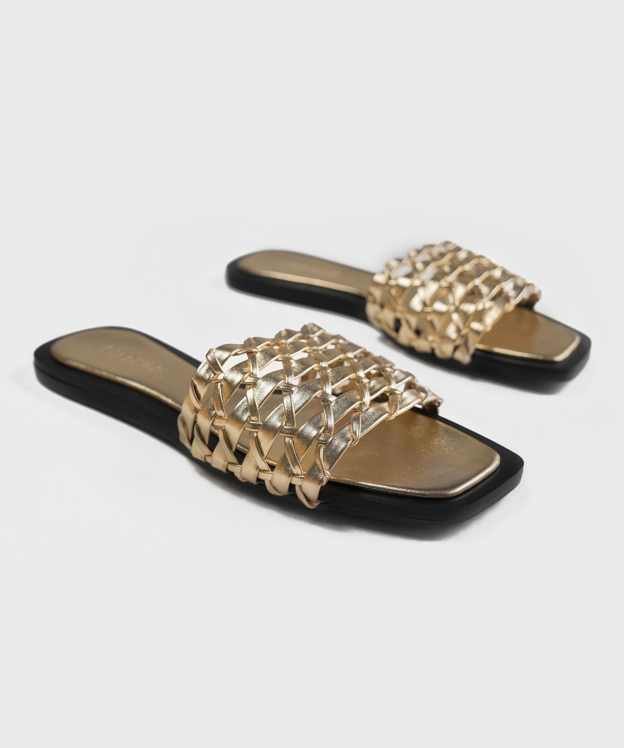 GOLD BRAIDED SANDALS 0000SL260035