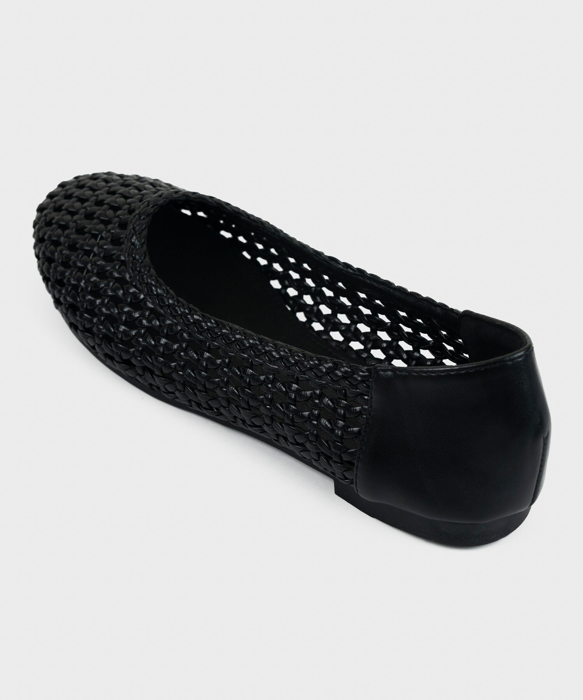 Black Knit Ballet Flats
