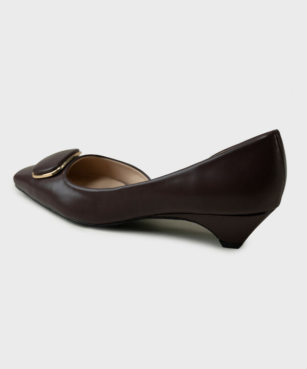 Dark Brown Block Heels