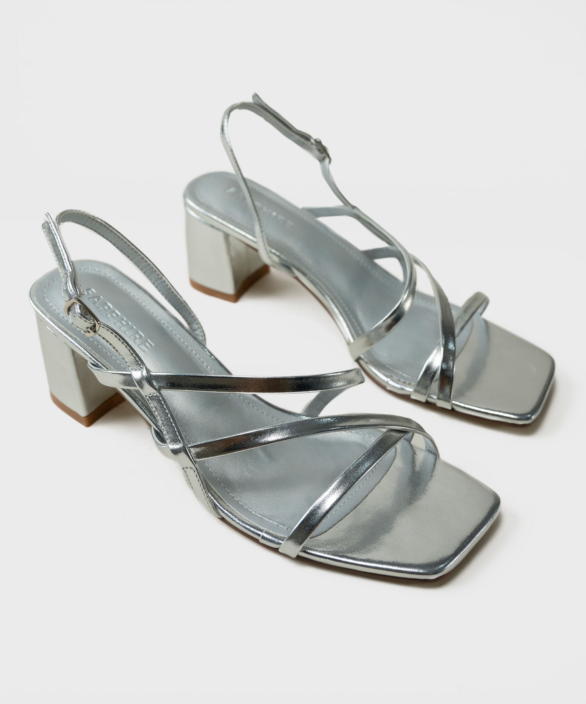 Silver Block Heels 0000SL260048