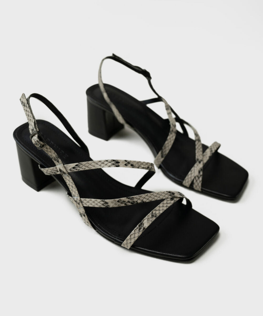 Snake Print Block Heels 0000SL260089