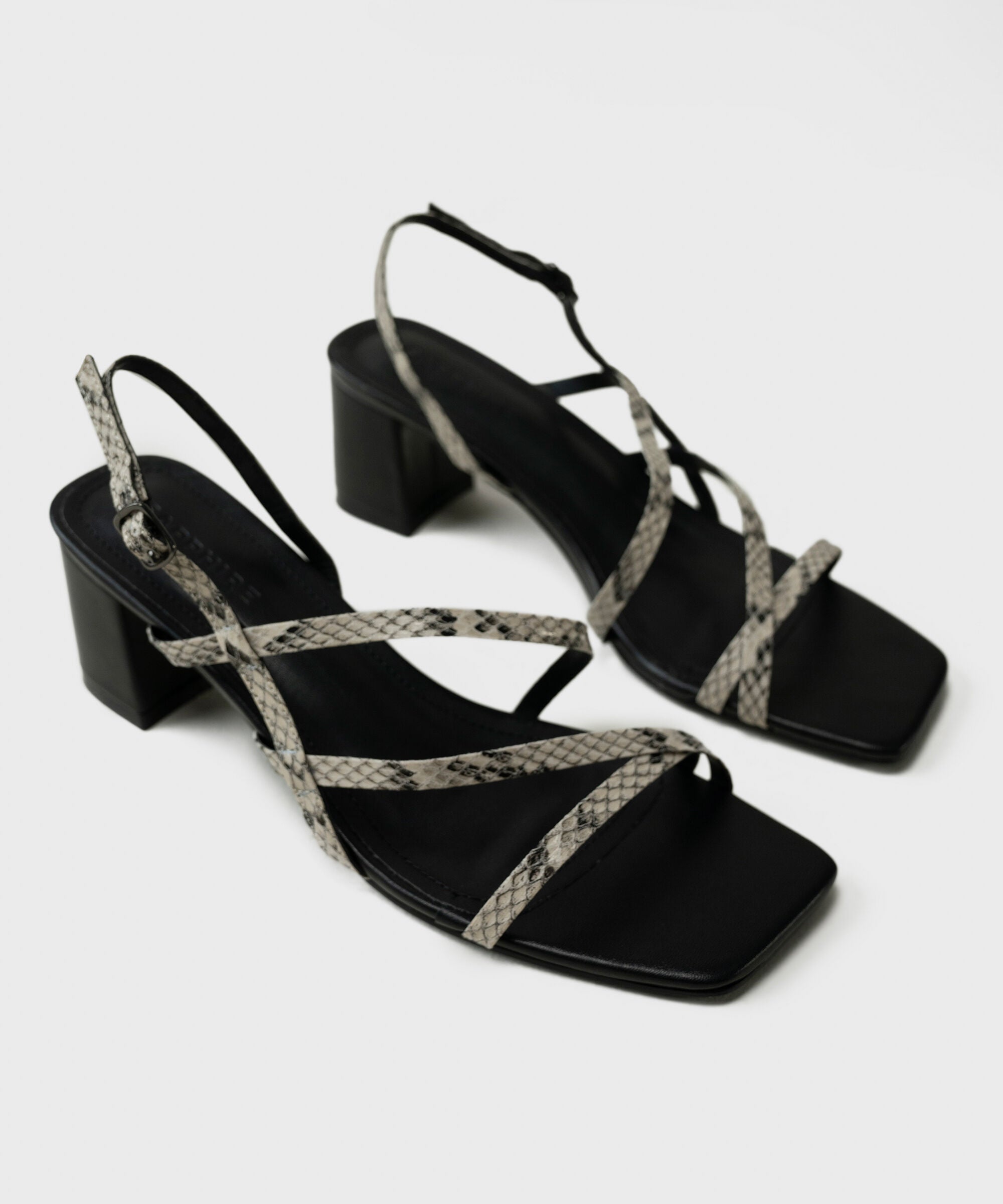 Snake Print Block Heels 0000SL260089