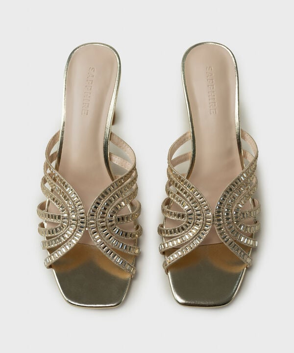 Gold Studded Heels