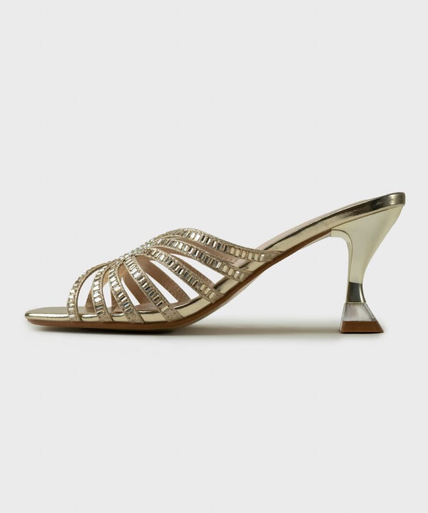 Gold Studded Heels