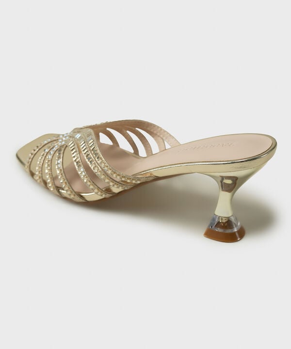 Gold Studded Heels