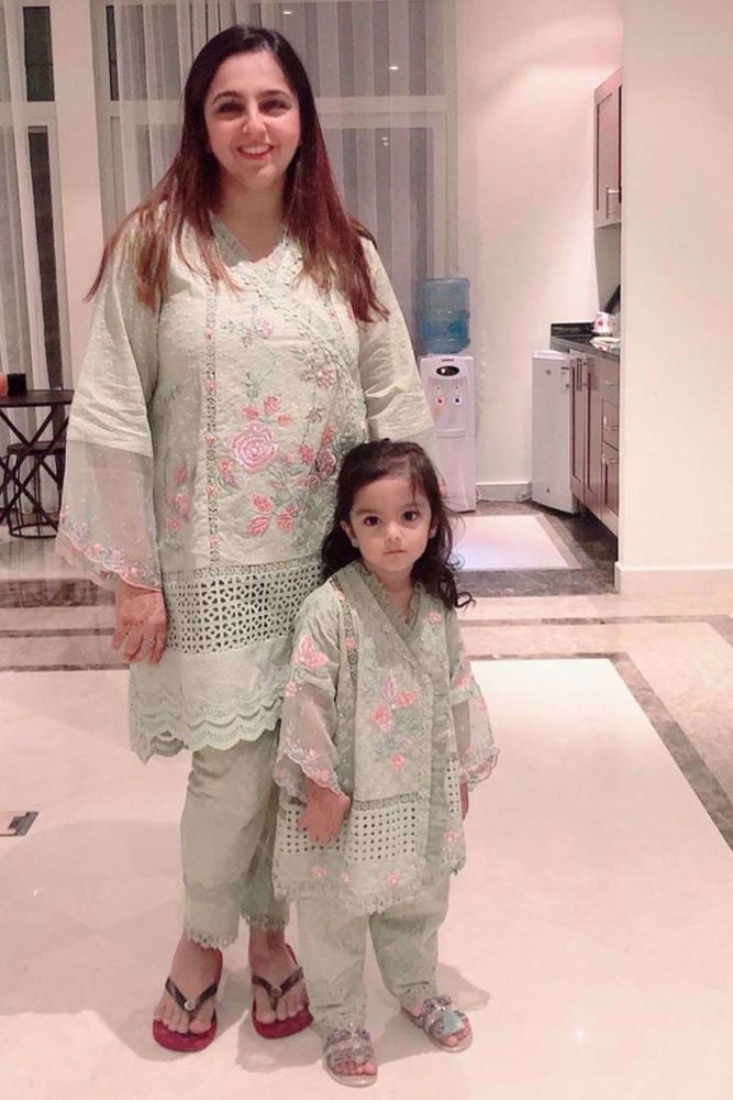 Opal (cocoon) with Fine Embroidery | Ansab Jahangir