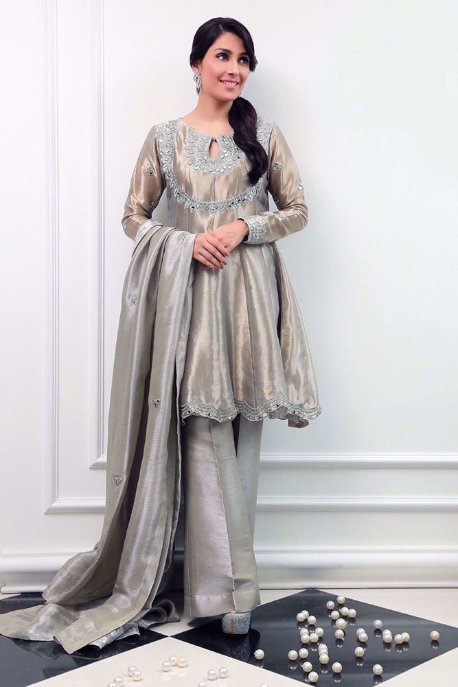 Agaste grey Shirt and Dupatta With Pants