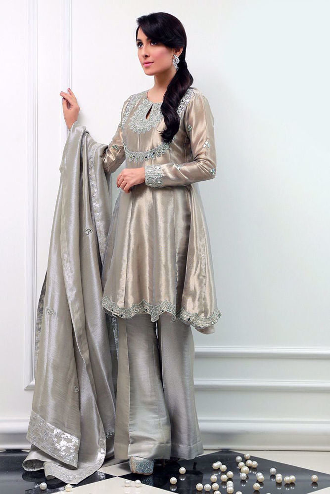 Agaste grey Shirt and Dupatta With Pants