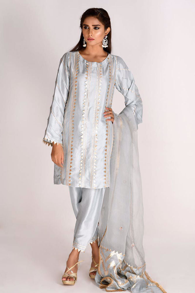 Aqua Grey Kurta