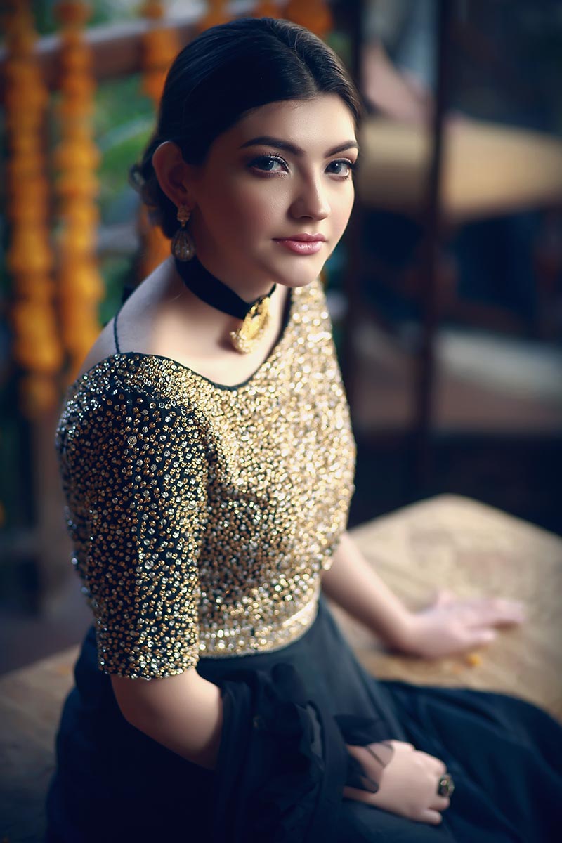 Black Mystery with Fine Embroidery | Ansab Jahangir