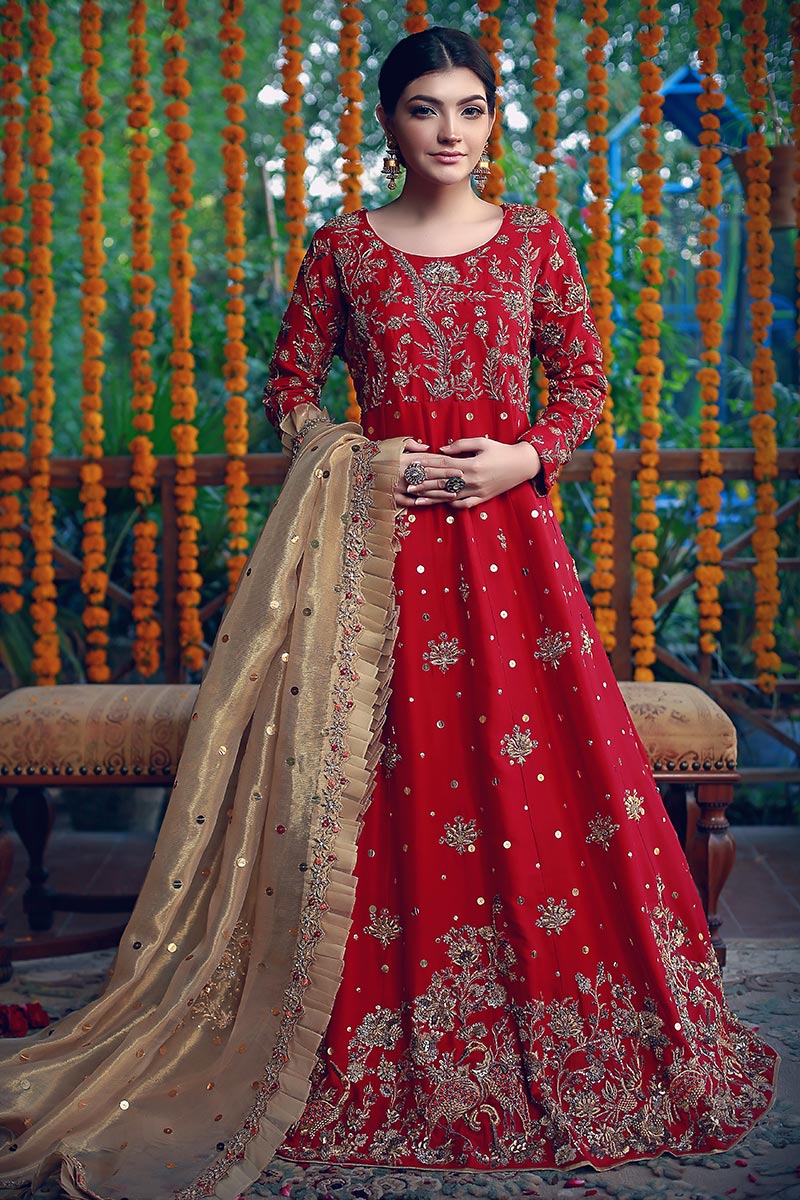 Red Auric with Modern Styling | Ansab Jahangir