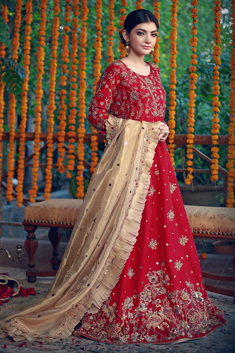 Red Auric with Modern Styling | Ansab Jahangir