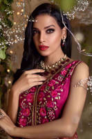 Crimson peshwas with pants
